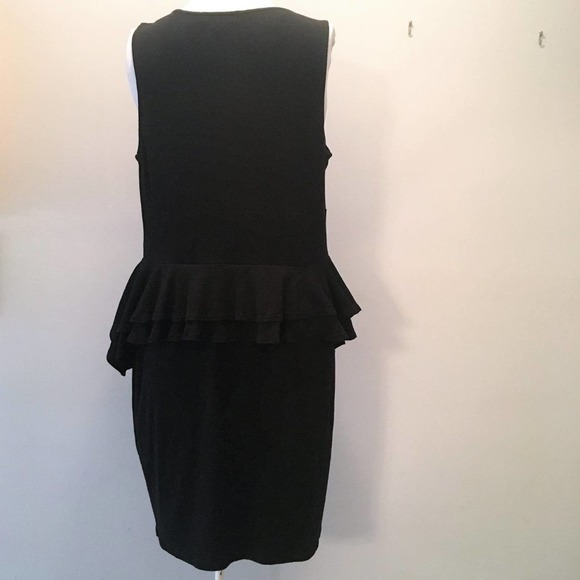 Forever 21 (Faith 21) Dress Black White Ruffle 2X - Picture 7 of 8